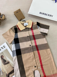 Check Collared Romper