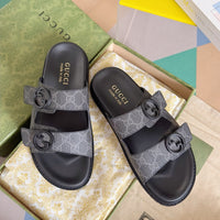 Double Strap Slide Sandals