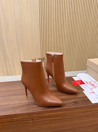 Kate Max Leather Ankle Boots