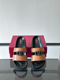 Garavani VLogo Calf Leather Slides