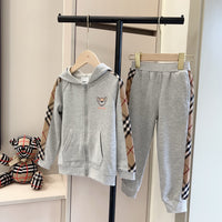 Vintage Check Hoodie Set