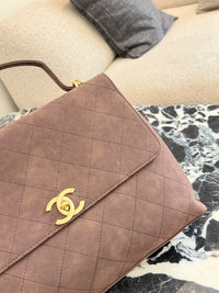 26C Suede Flap Bag