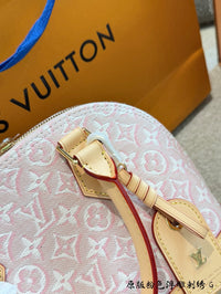Alma BB Monogram Emblème Rose Ribbon Pink