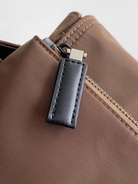 Explore Re-Nylon and Leather Shoulder Bag