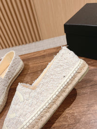 Tweed Leather Espadrilles