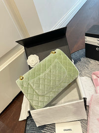 Velvet Flap Bag