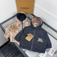 Reversible Check Hooded Jacket