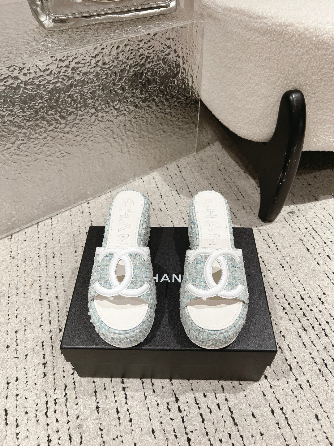 Platform Slide Sandals