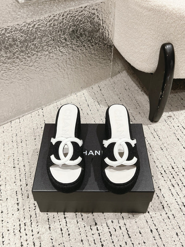 Platform Slide Sandals
