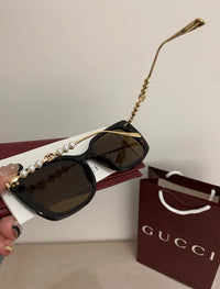 Pearl Cat-Eye Sunglasses