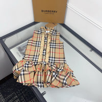 Vintage Check Ruffle Dress
