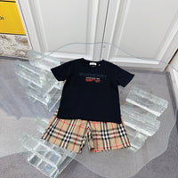 Check T-Shirt & Shorts Set