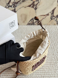 Anagram Raffia Pocket Bag