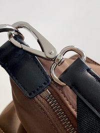 Explore Re-Nylon and Leather Shoulder Bag