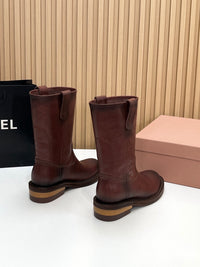 Foule Leather Booties