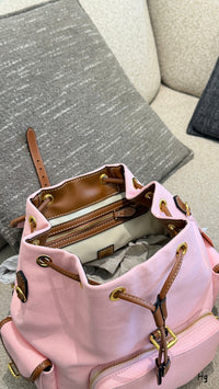 Canvas Leather Backpack
