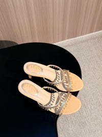 Caovilla Chandelier Heeled Mules