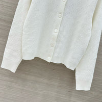 Fine Fabric Jacquard Cardigan