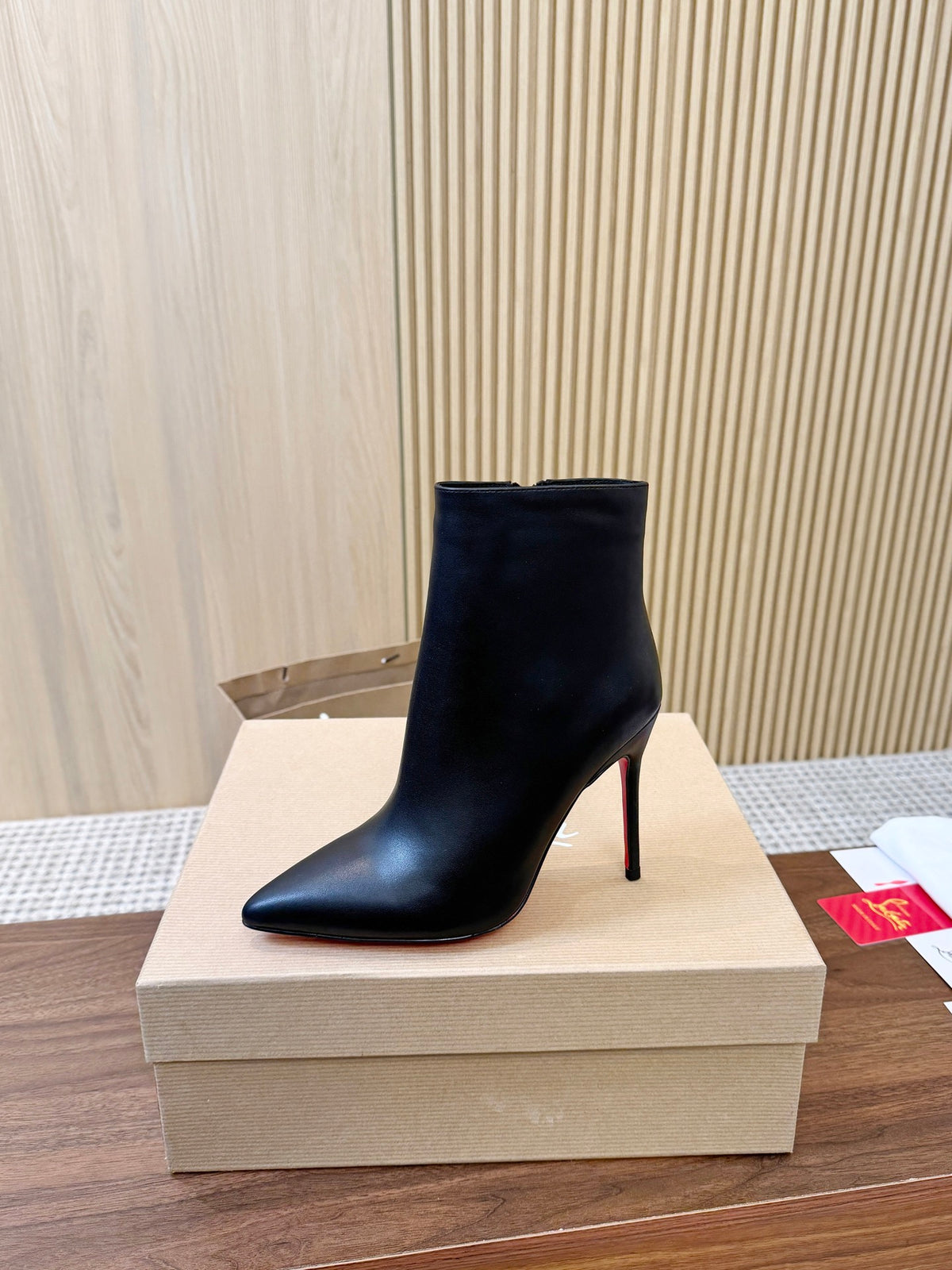 Kate Max Leather Ankle Boots