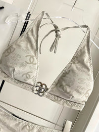 Logo Halter Bikini Set