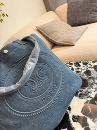 Large Cabas Denim Tote