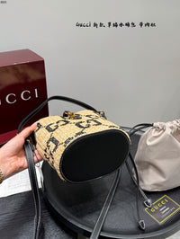 Raffia Bucket Bag