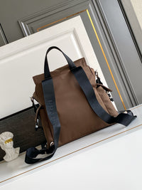 Explore Re-Nylon and Leather Backpack