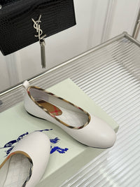 26WF Check Ballet Flats