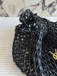 Icare Beaded Wood Tote