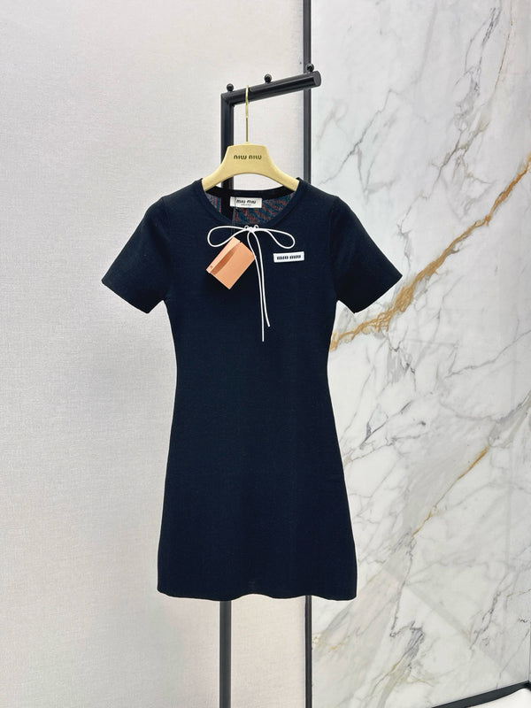 Short Sleeve Knit Dress