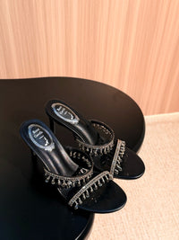 Caovilla Chandelier Heeled Mules