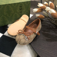 Horsebit Ballet Flat Beige Ebony