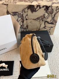 Clutch with Leather Strap