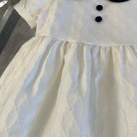 Jacquard Peter Pan Collar Dress