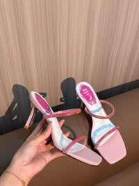 Caovilla Rhinestone Chandeliers Mules