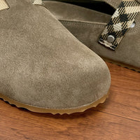 Check Suede Urchin Clogs