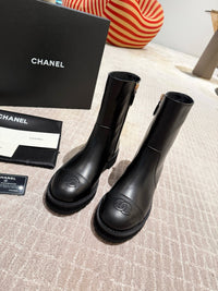 Calfskin Cap Toe Short Boots