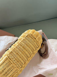 Wicker Hobo Bag