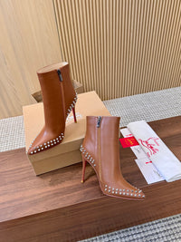 Kate Max Leather Ankle Boots