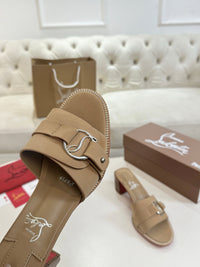 Her In Roma Leather Heeled Mules