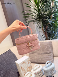 Mini Cannage Vanity Bag Lambskin