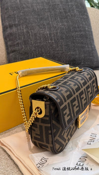 Jacquard Baguette Bag