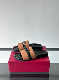 Garavani VLogo Calf Leather Slides