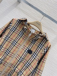Check Hooded Jacket