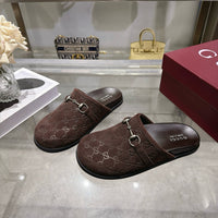 26S Horsebit Suede Mules