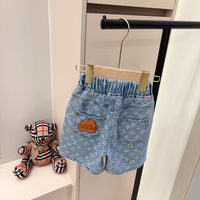 Multicolor Monogram Shorts Set