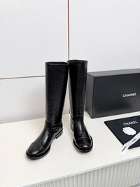 26B Logo Leather Boots