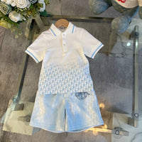 Oblique Polo T-Shirt & Shorts Set