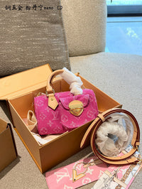 Nano Speedy Bag Denim Pink