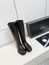 26B Logo Leather Boots